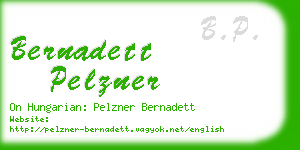 bernadett pelzner business card